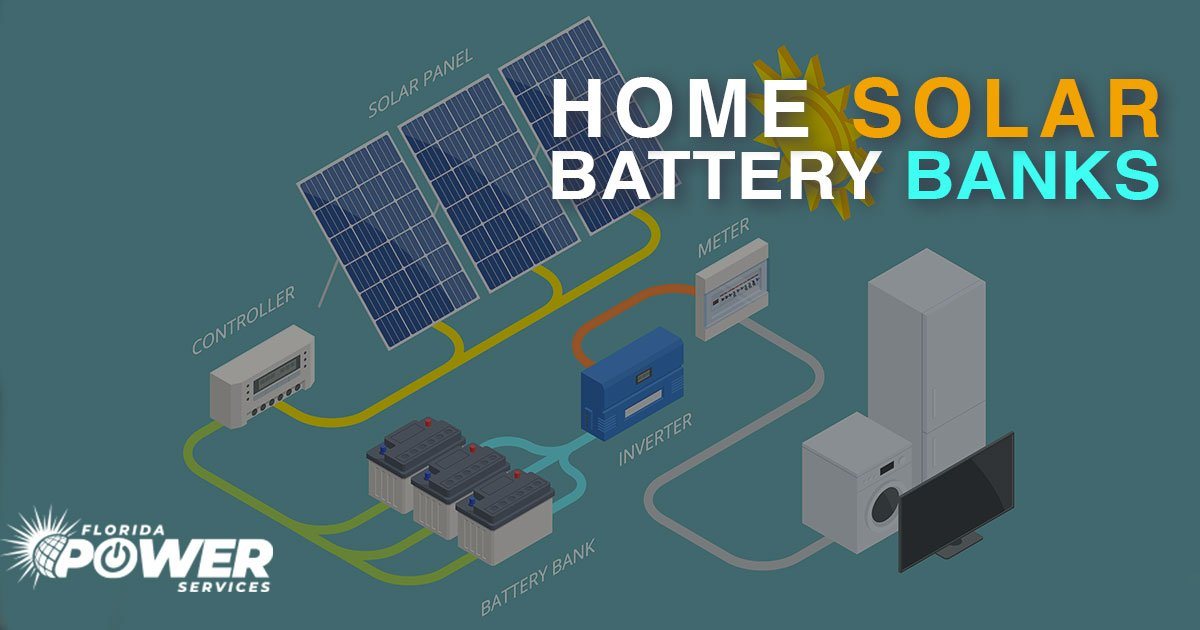 Solar power system battery bank